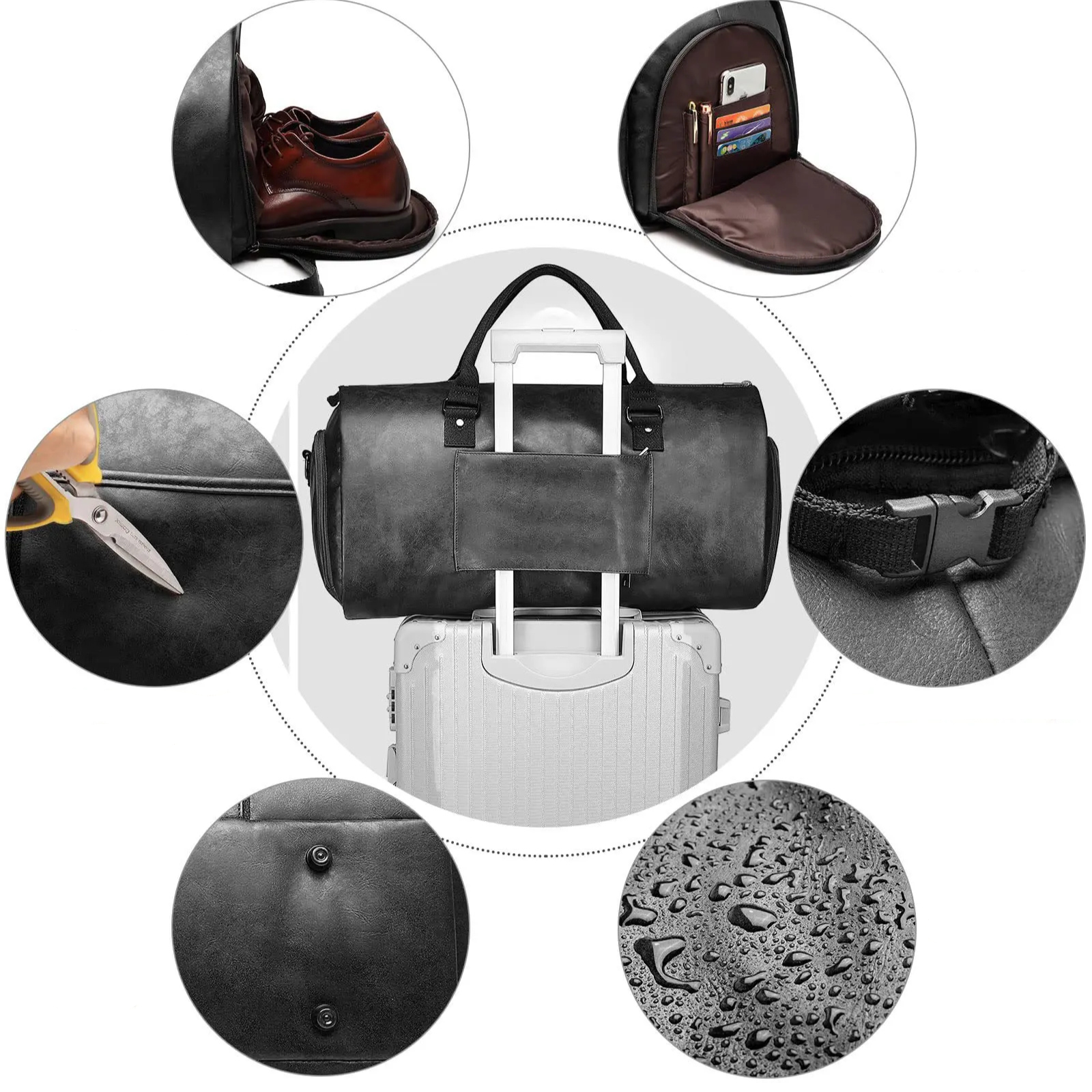 sac de voyage élégant pour chemises