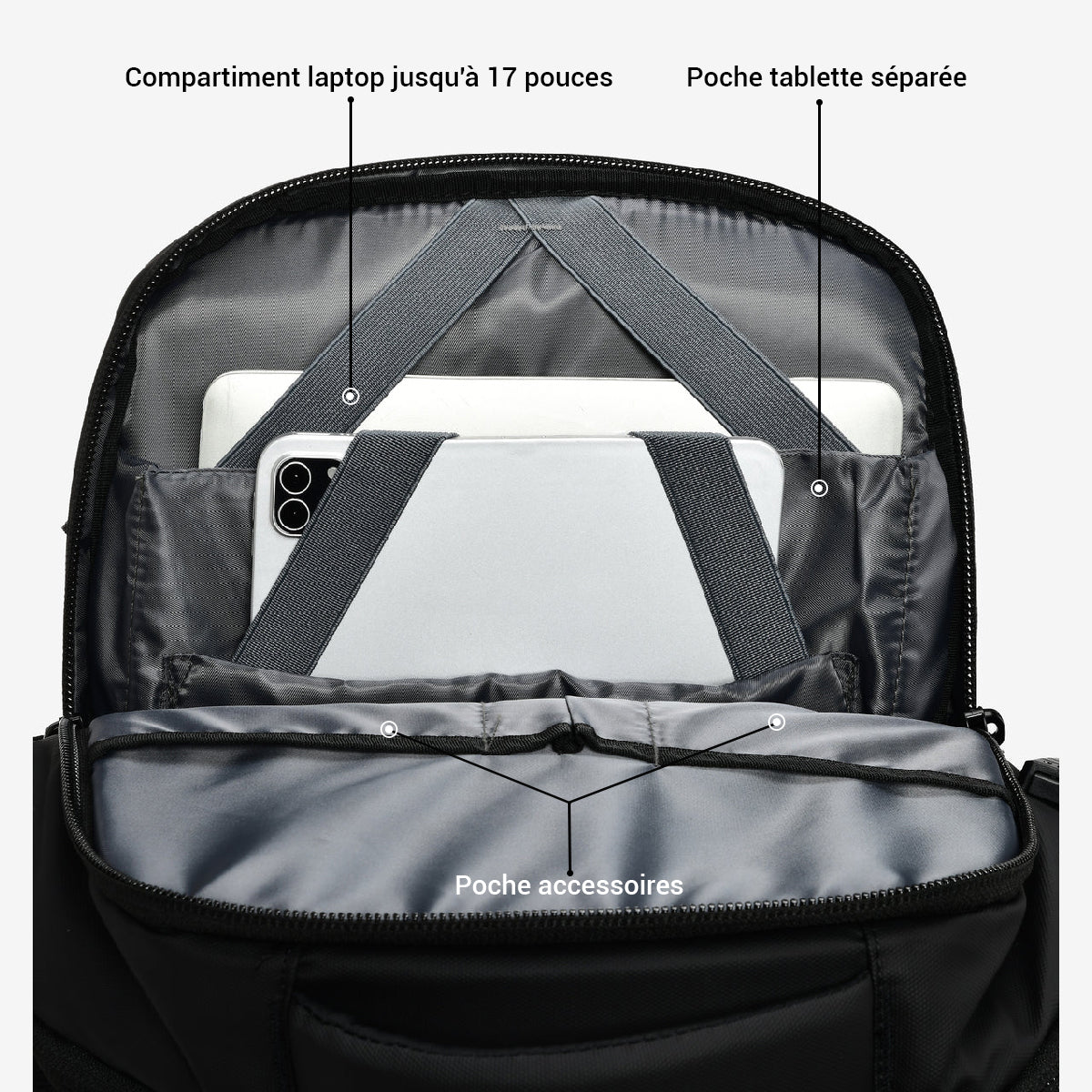 sac cabine capacité ajustable