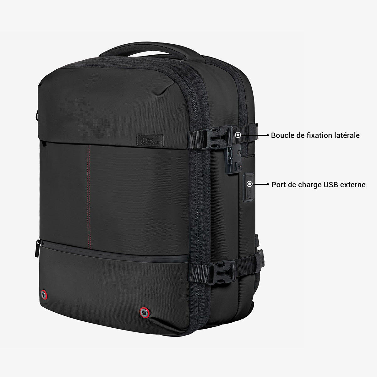 Sac cabine avec poches accessibles