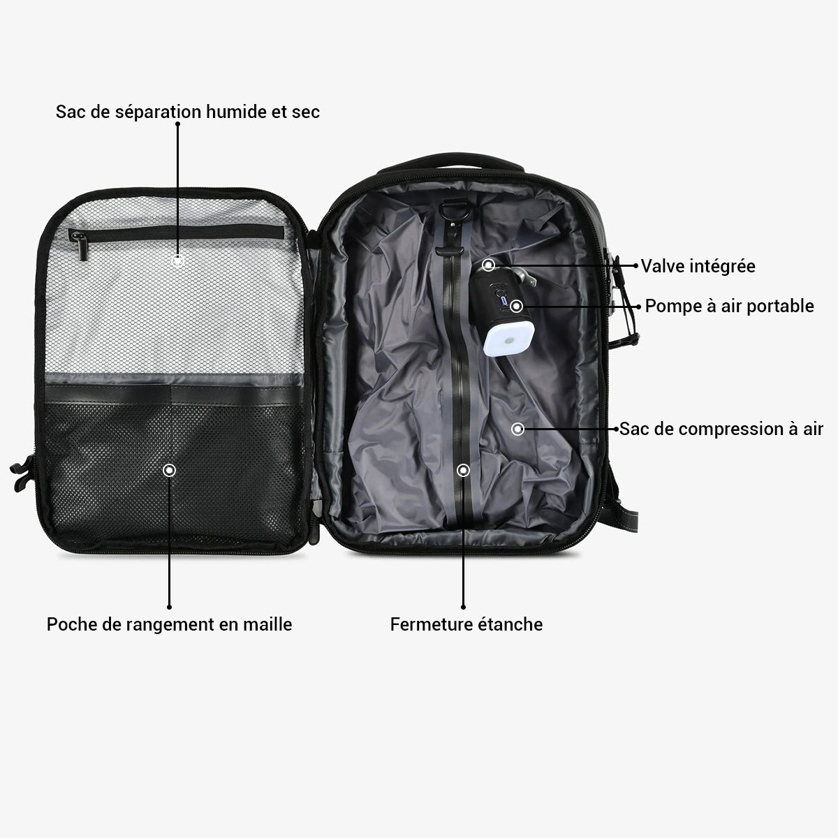 Sac cabine avec poche pour ordinateur
