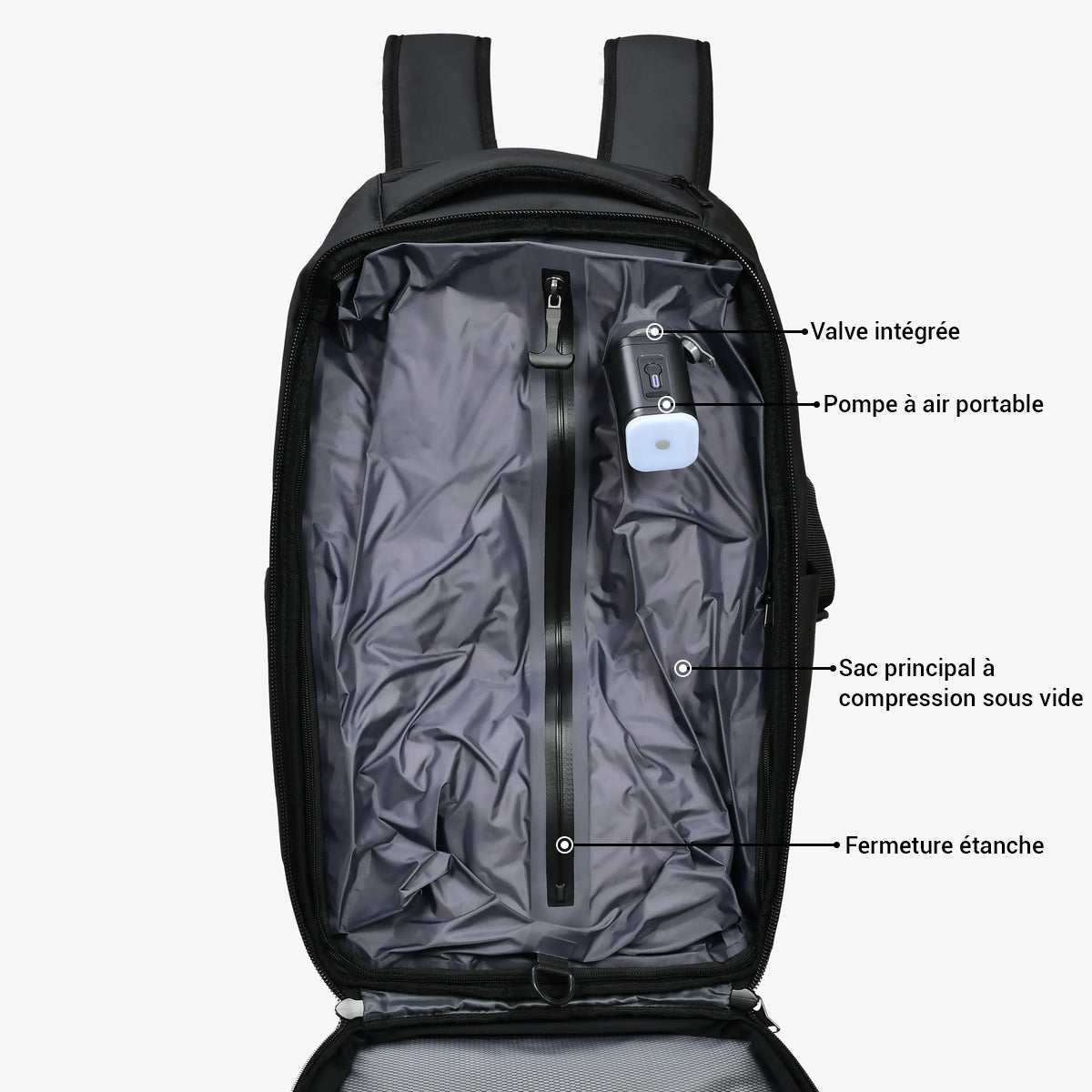 Sac cabine connecté avec ports USB