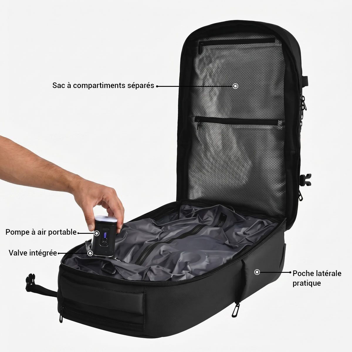 Sac cabine avec bretelles ergonomiques