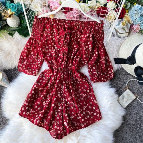 combishort floral pour occasion spéciale